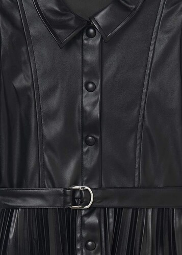 Vestido Polipiel Para Niña Marca Mayoral Color Negro