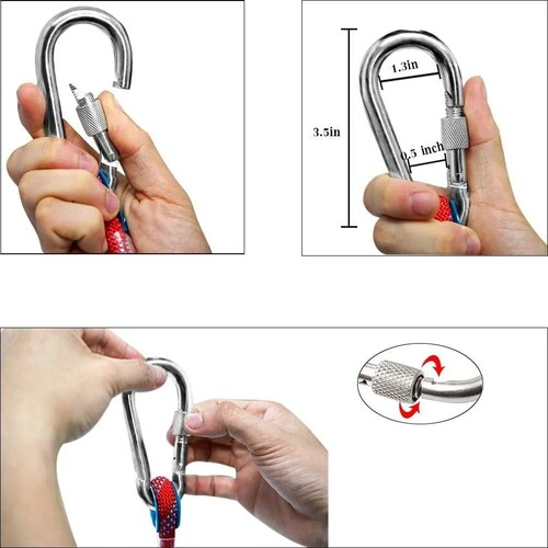 Cuerda Negra  Paracord De 12mm Para Escalada De Montaña, 10 M