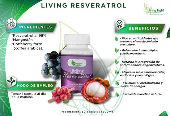 Retarda y Contrarresta el Envejecimiento de la piel - Resveratrol