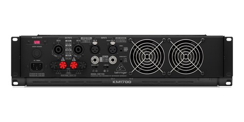 Amplificador Behringer KM1700 1700W color negro.