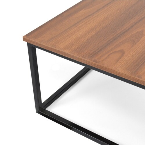 Mesa de centro moderna cuadrada estilo industrial mesa de herreria minimalista rústica