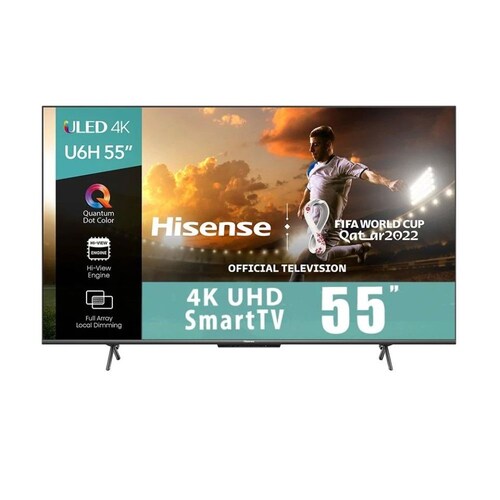 Pantalla Smart TV Hisense U6H / 55" / 4K UHD / Wi-Fi / HDMI/USB 
