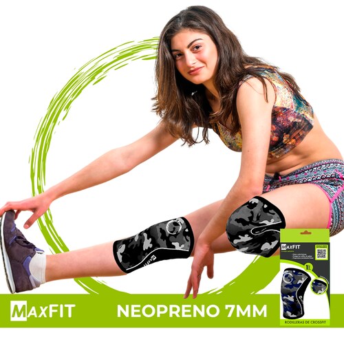 Rodilleras Elasticas De Neopreno Crossfit -gym Maxfit Gm424