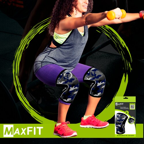 Rodilleras Elasticas De Neopreno Crossfit -gym Maxfit Gm424