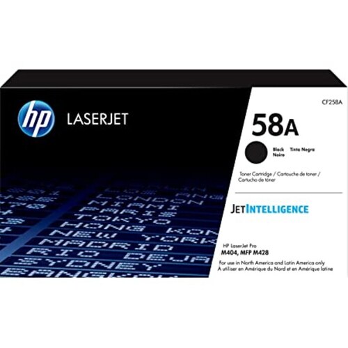 CARTUCHO DE TONER ORIGINAL HP 58A LASERJET NEGRO (CF258A)  