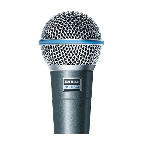 Micrófono Shure Beta 58a Dinámico Supercardioide Negro.
