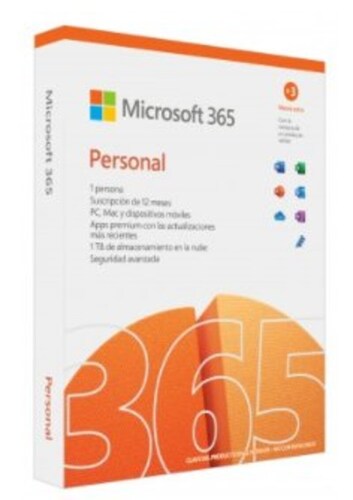Microsoft 365 Personal, 1 Usuario, 5 Dispositivos, 1 Año, Español