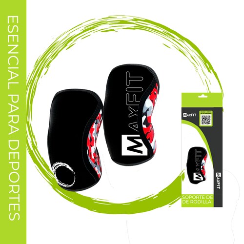 Rodilleras Elasticas De Neopreno Crossfit -gym Maxfit Gm425