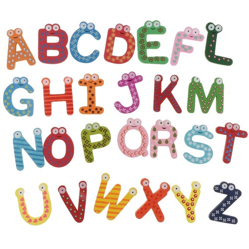 Letras magnéticas de madera