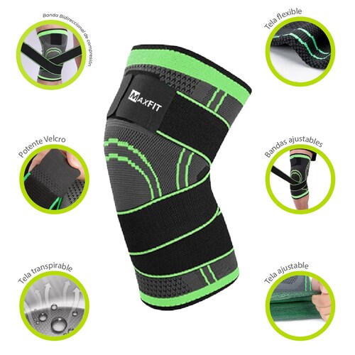 Rodillera Elástica De Compresion Gym Correr Crossfit Maxfit HX902
