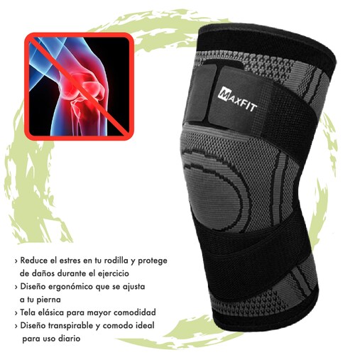 Rodillera Elástica De Compresion Gym Correr Crossfit Maxfit HX902