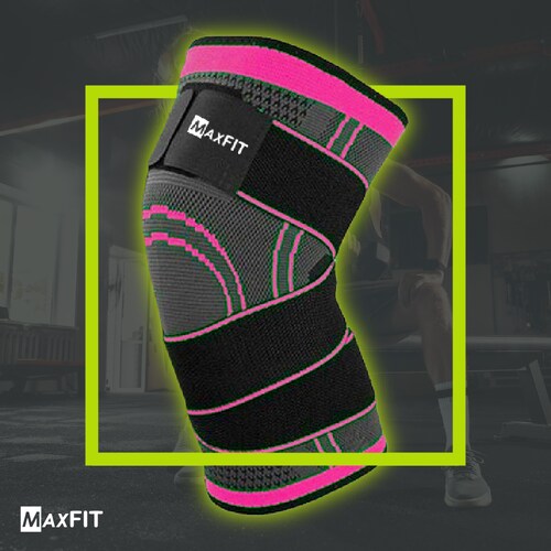 Rodillera Elástica De Compresion Gym Correr Crossfit Maxfit HX902