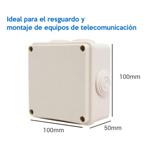 Pack 4 Cajas Estancas Ip55 Para Exterior Sello De Goma Ens-pcb1010 Enson