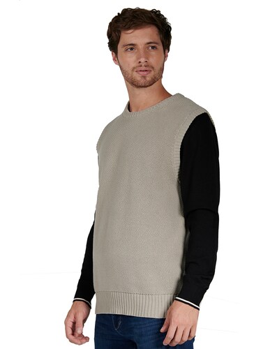 Chaleco Moderno Tejido Para Hombre Generra 228604