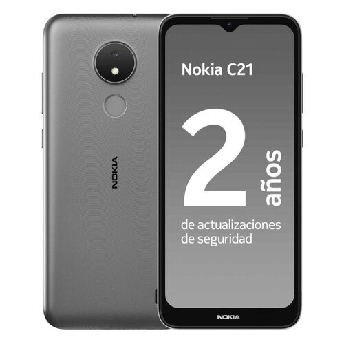 Combo 2 Celular Nokia C21 Gris 2GB + 32GB Desbloqueado
