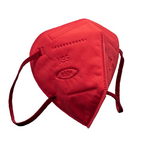 Cubrebocas N95 Grado Médico Certificado 5 Capas de Protección Color Rojo 50 Piezas