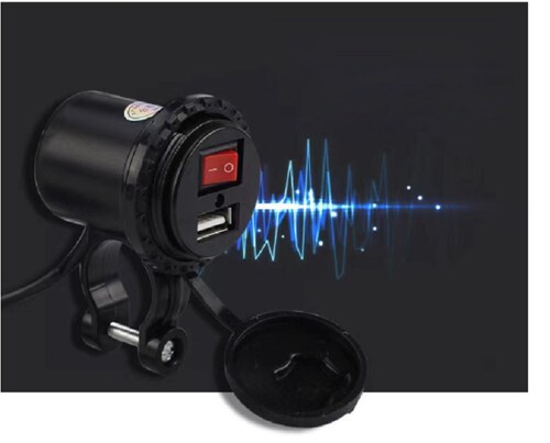 cargador usb turbo  para motocicleta 2.1 mah