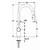 LLAVE MEZCLADORA MONOMANDO TEKA AMERICA 880 PLUS BK DE 47 CM EN ACERO NEGRO