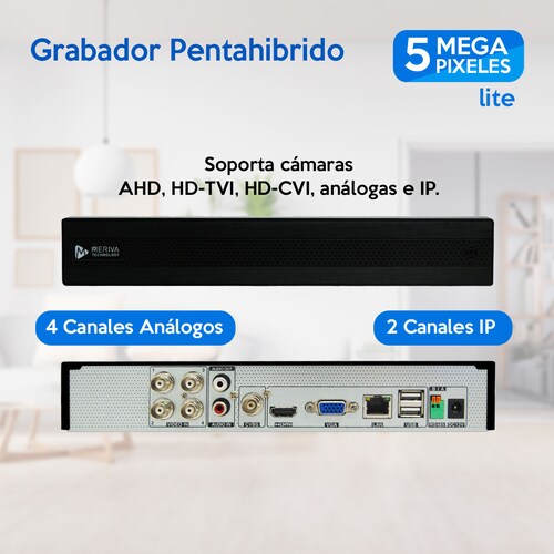 Kit De Vigilancia 4 Cámaras de 5mp metálicas para exterior Mxvr-5103kit
