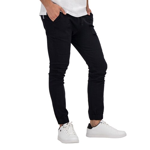 Jogger Fashion de Gabardina Premium - Negro Holstone Hombre