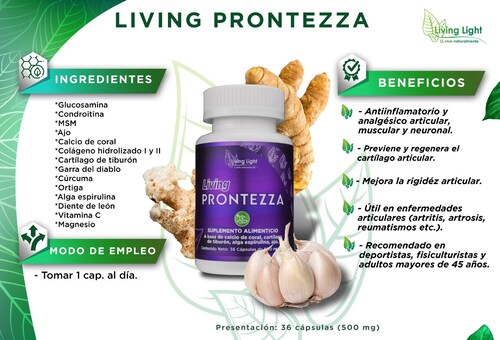 Rigidez Muscular, Articular, Neuronal y de Cartílago - Prontezza (Incluye 2 Frascos)