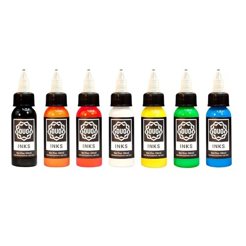 Kit De Tintas Para Tatuar 1oz Marca Ouo 7 Colores