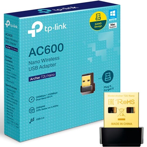 Mini Adaptador USB b TP- LINK inalámbrico doble banda AC 600 Mbps