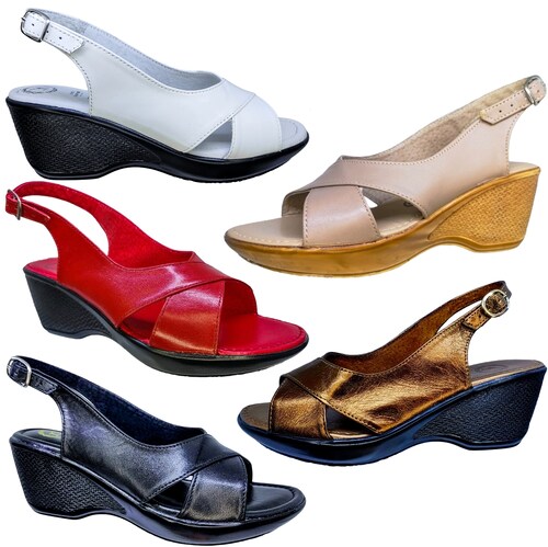 Huarache Mujer Cómodo Piel Cabra Suela Base Tacón 22-27 R211