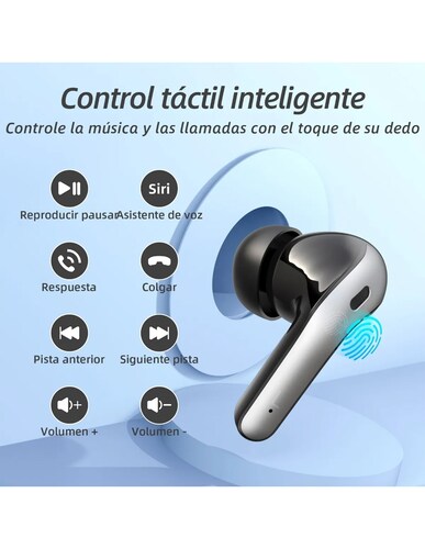 Audífonos In-ear Petukita Box Inalámbricos Reducción De Ruido X08 Negro