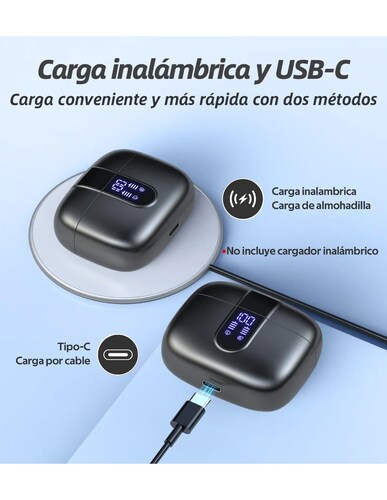 Audífonos In-ear Petukita Box Inalámbricos Reducción De Ruido X08 Negro