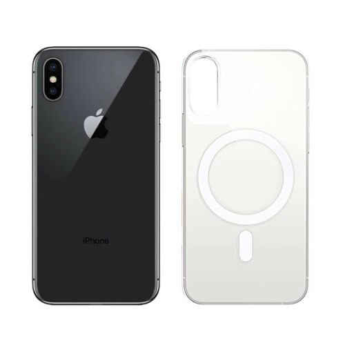 Apple Iphone X Negro 256GB Reacondicionado Grado A + Funda Recargable.