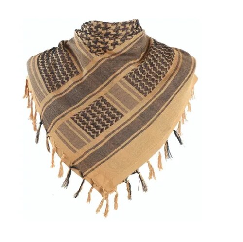  Palestinas Bufanda Militar Algodón Multiusos, Unisex  Marron