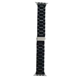 Correa Band eslabones de plastico negro y blanco Compatible Con Apple Watch 42/44/45 mm