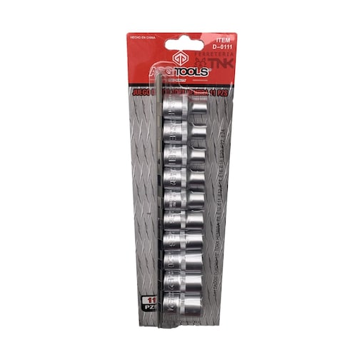 Dado torx 1/2 hembras torx para matraca uso rudo jgo 10 Pz