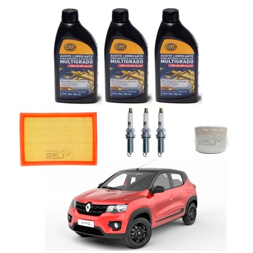 Kit Afinación Renault Kwid 3 Cil Aceite 15w40