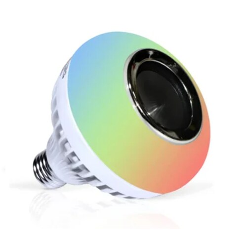 Foco Led Bocina Bluetooth 12W RGB Bombilla Led Inteligente