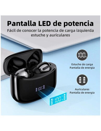 Audífonos In-ear Inalámbricos Bluetooth Petukita Box Negro X15CC Negro