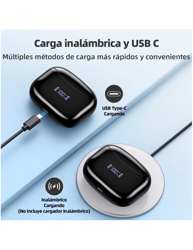 Audífonos In-ear Inalámbricos Bluetooth Petukita Box Negro X15CC Negro