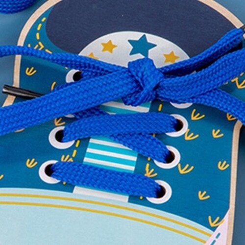 Juego Montessori Aprende A Amarrar Agujetas De Madera