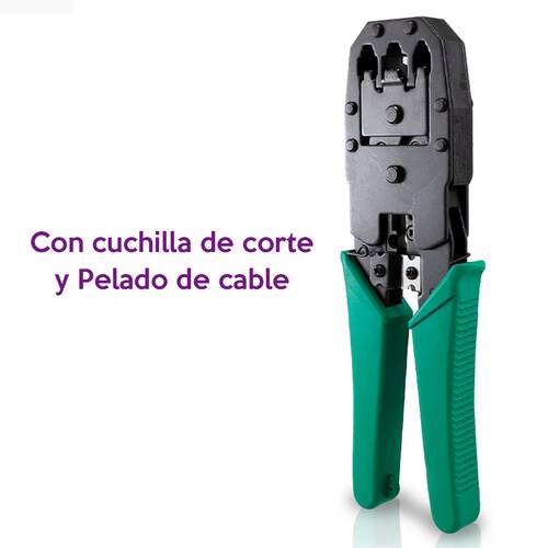 Pinzas Ponchadoras Rj45/rj9/rj11 Corte Y Pelado De Cable ENS-NT01