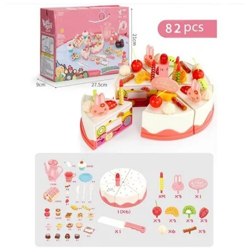 Set 82 Juguetes Pastel Cumpleaños Musica Sonido Luce Ninos