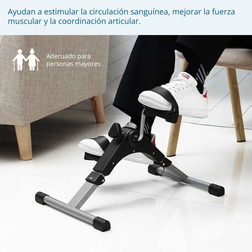 Ejercitador de piernas mientras está sentado para personas mayores,  elíptica debajo del escritorio, ejercitador de pedal de brazos y piernas  para