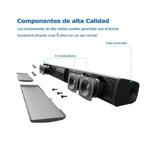 Barra De Sonido  Bocina Bluetooth Recargable