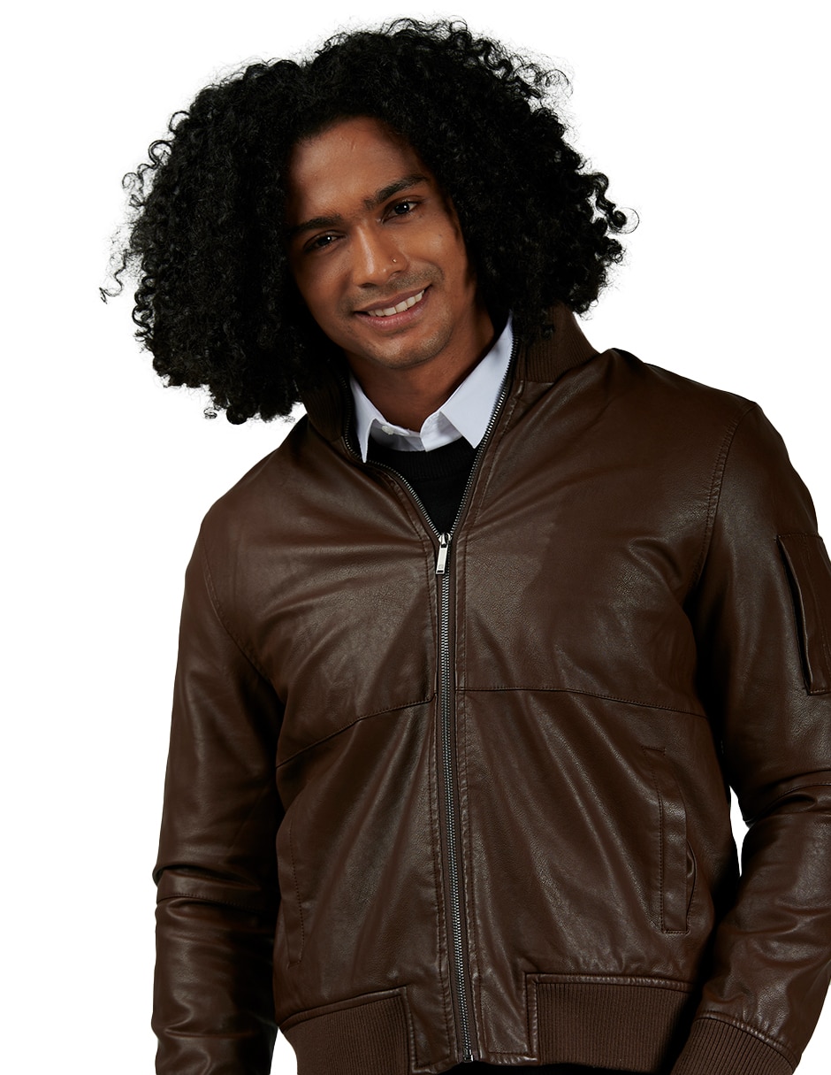 Chamarras imitacion discount piel para hombre