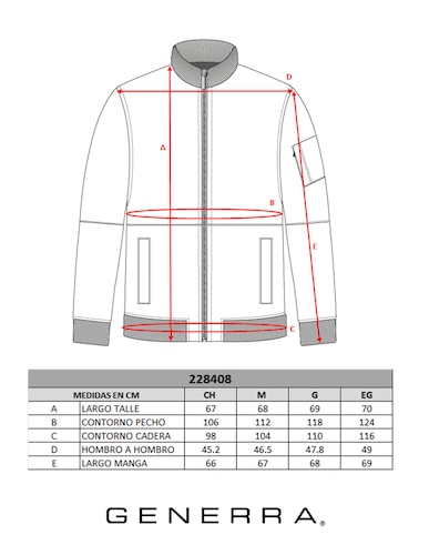 Chamarra Tipo Piel Regular Fit Hombre Generra 228408