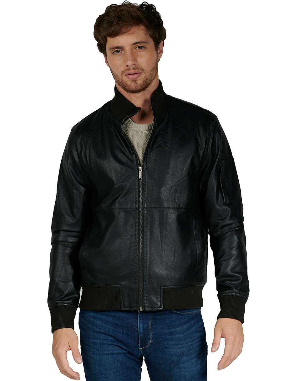 Chamarras de piel para clearance hombre