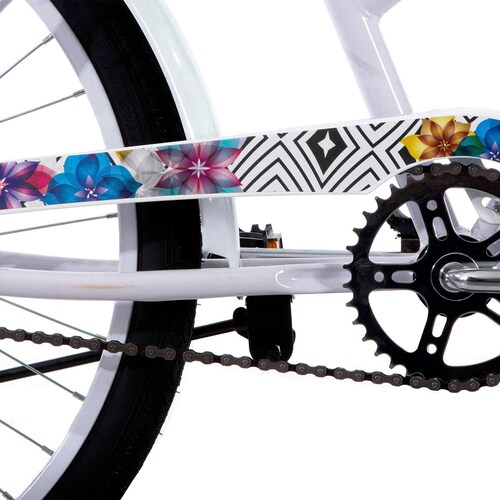 Bicicleta Veloci Spring City Rodada 24 Blanco Urbana