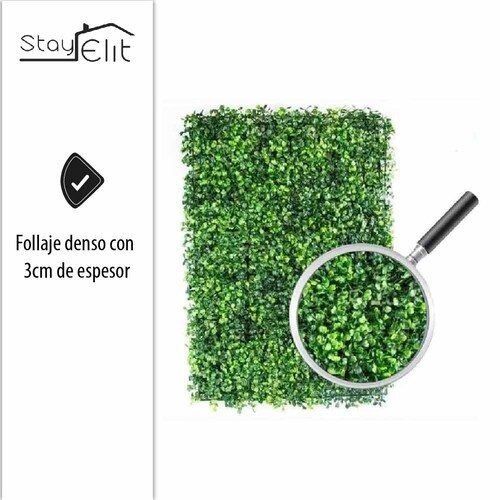 Follaje Artificial Pared Sintético Muro Verde Pared 20piezas 60X40CM