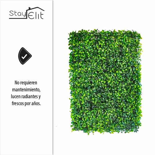 Follaje Artificial Pared Sintético Muro Verde Pared 20piezas 60X40CM