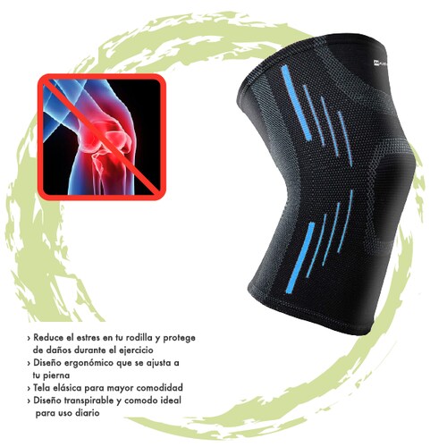 1 Par De Rodillera Elástica De Compresión Premium, Sport Hx915 Maxfit